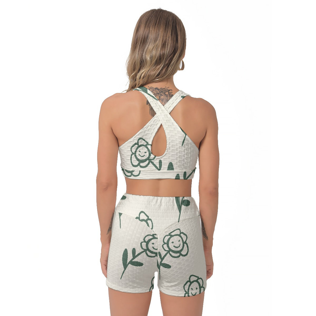 All-Over Print Women's Sports Bra Suit