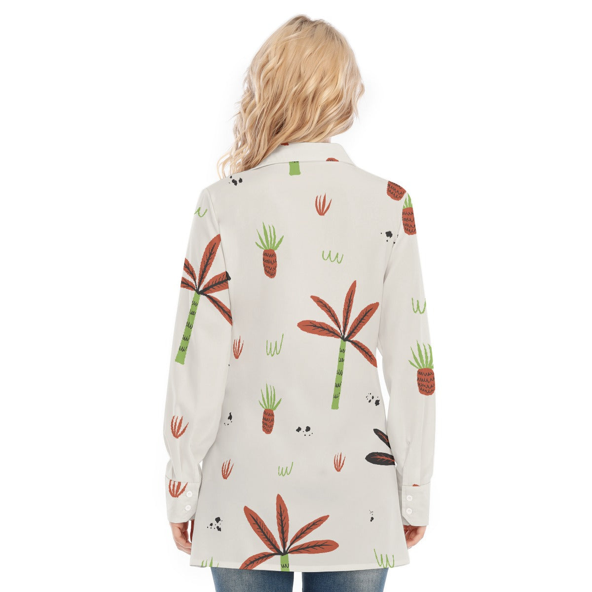All-Over Print Women's Long Shirt