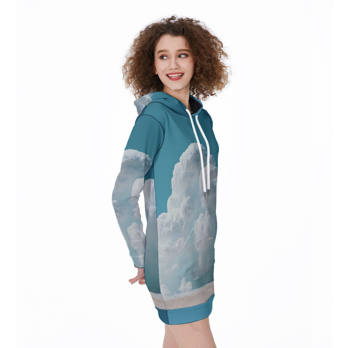All-Over Print Women's Long Hoodie