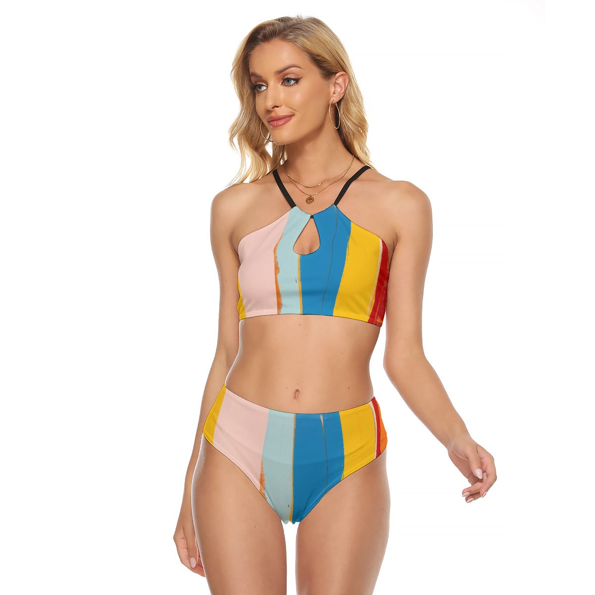 All-Over Print Women's Cami Keyhole One-piece Swimsuit