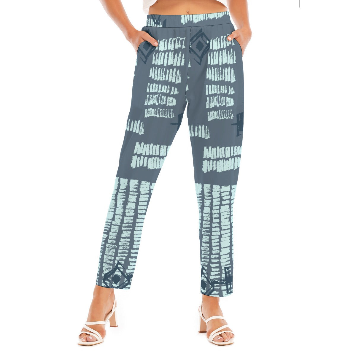 All-Over Print Women's Loose Straight-leg Pants