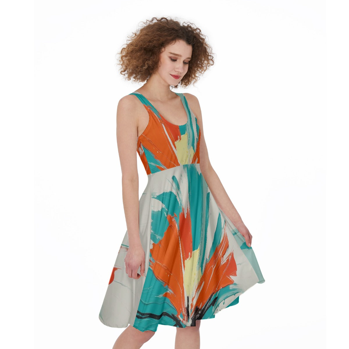 All-Over Print Women's Sleeveless Dress