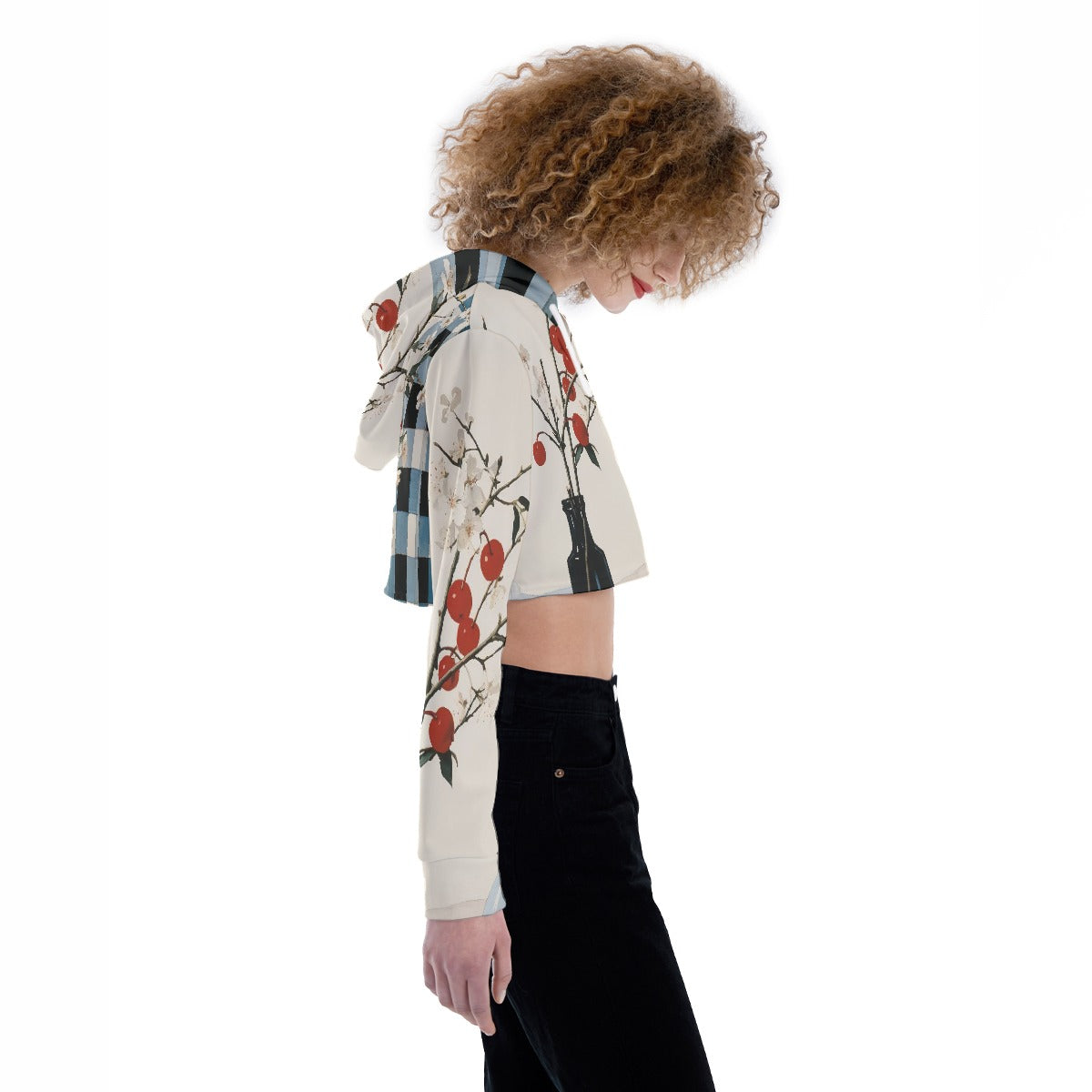 All-Over Print Women's Crop Top Hoodie