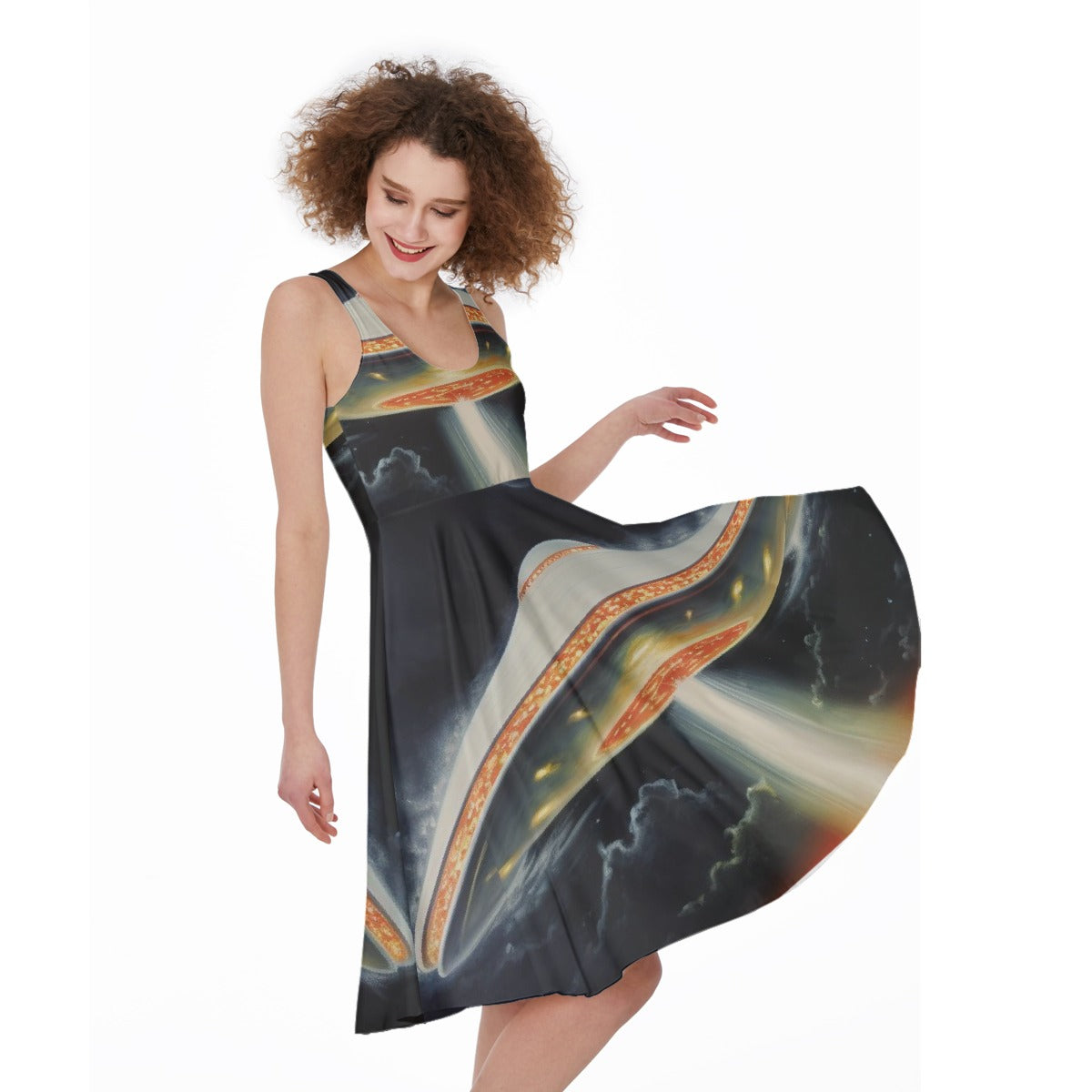 All-Over Print Women's Sleeveless Dress