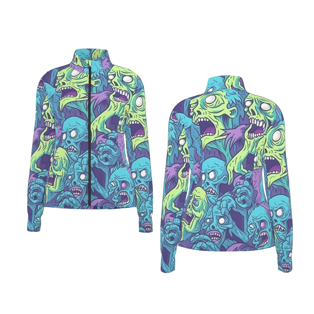 All-Over Print Women's Long Sleeve Thumbhole Jacket