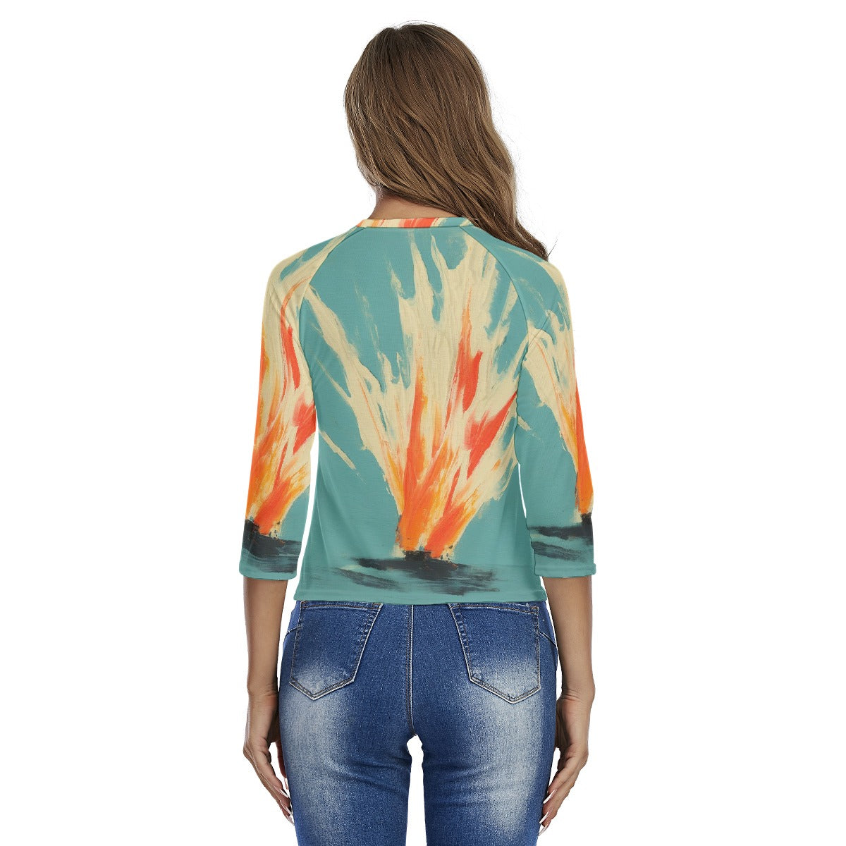 All-Over Print Women's Raglan Sleeves T-shirts