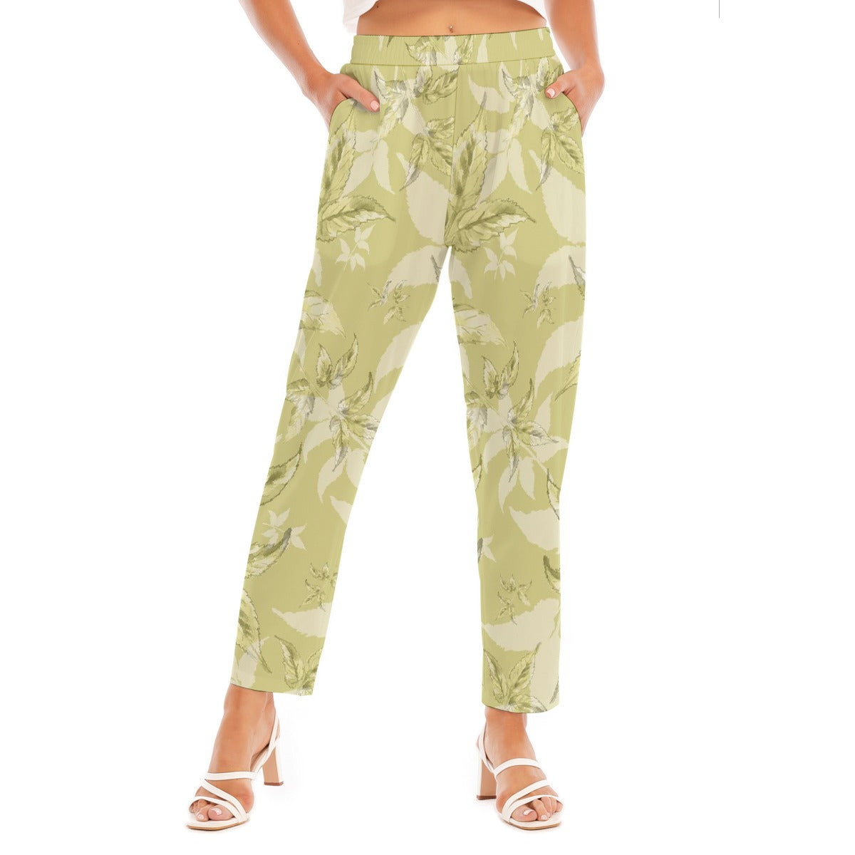 All-Over Print Women's Loose Straight-leg Pants