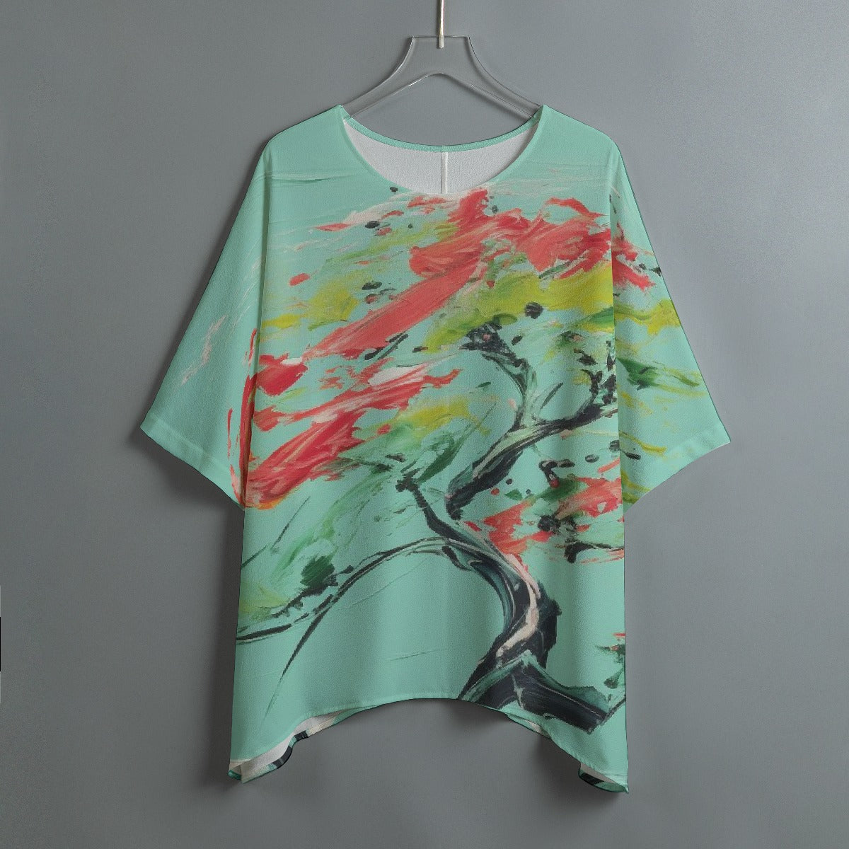 All-Over Print Women's Bat Sleeve Shirt