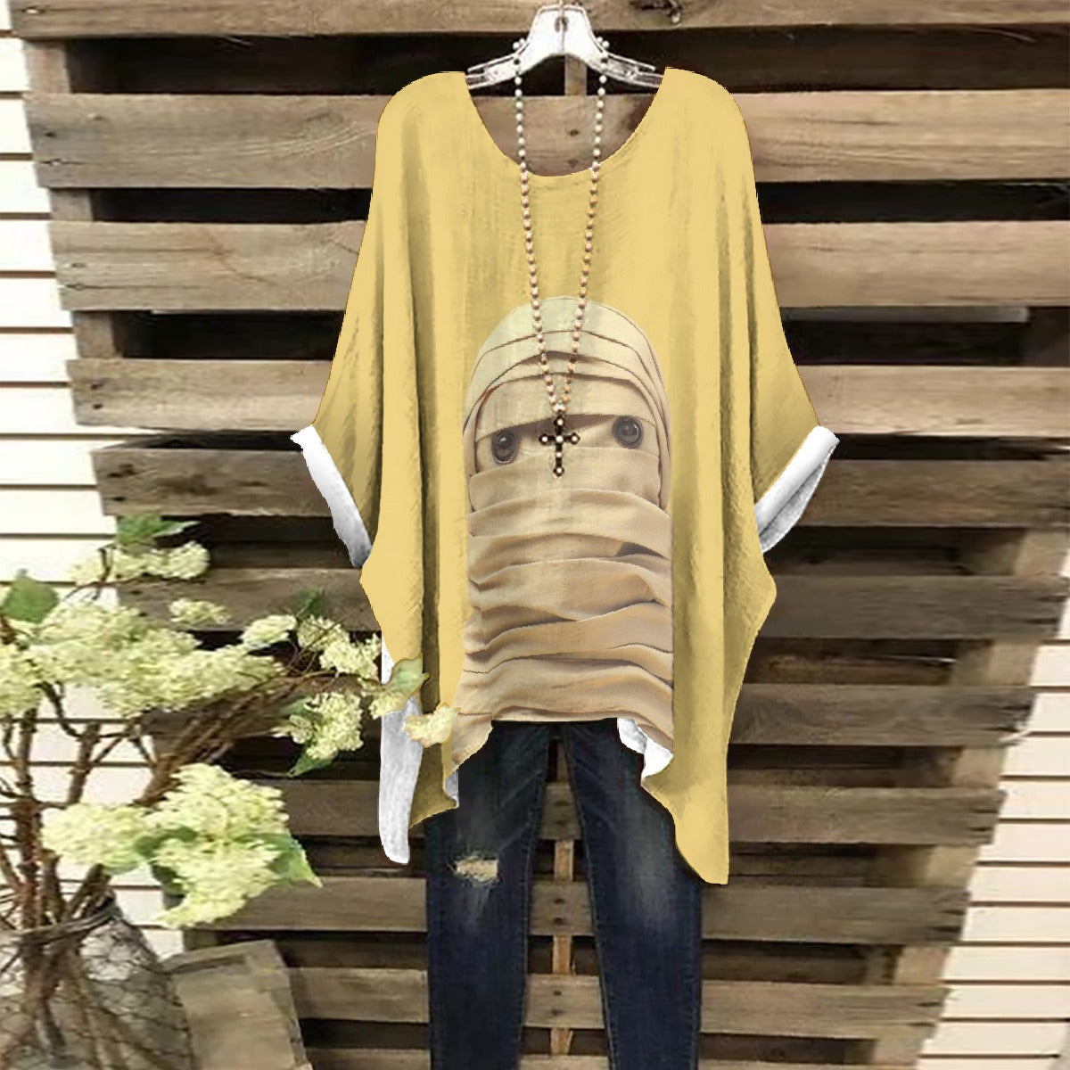 All-Over Print Women's Bat Sleeve Shirt