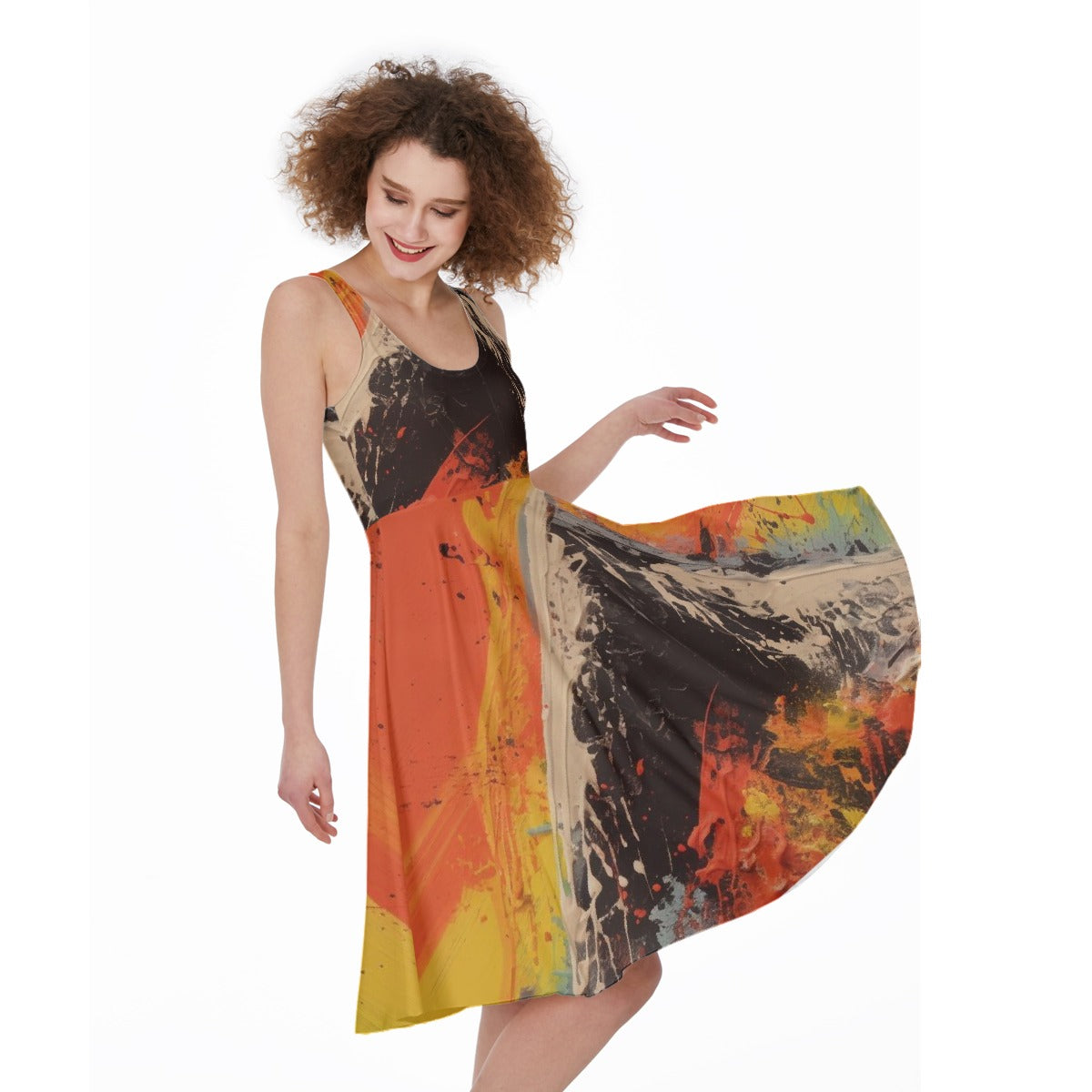 All-Over Print Women's Sleeveless Dress