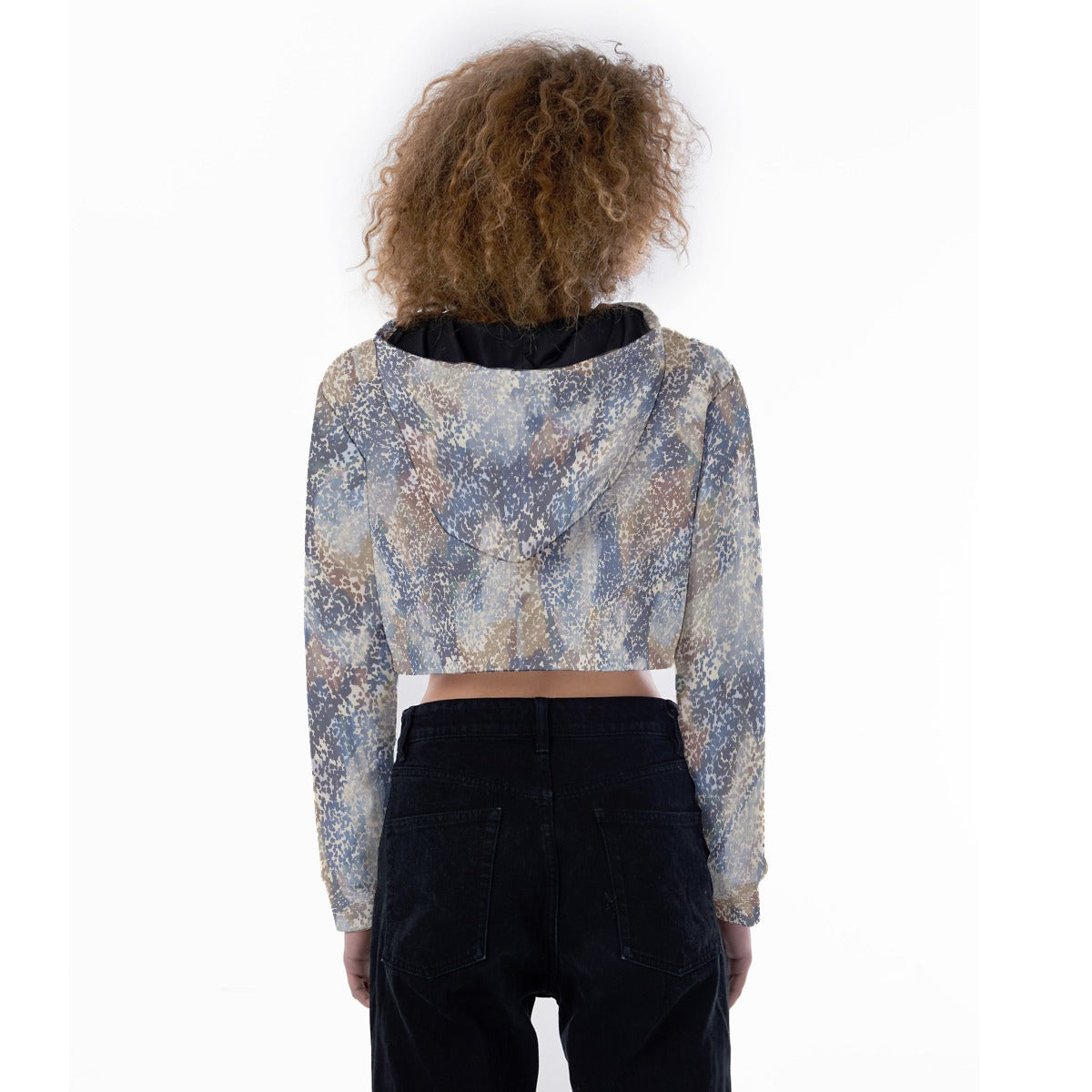All-Over Print Women's Crop Top Hoodie