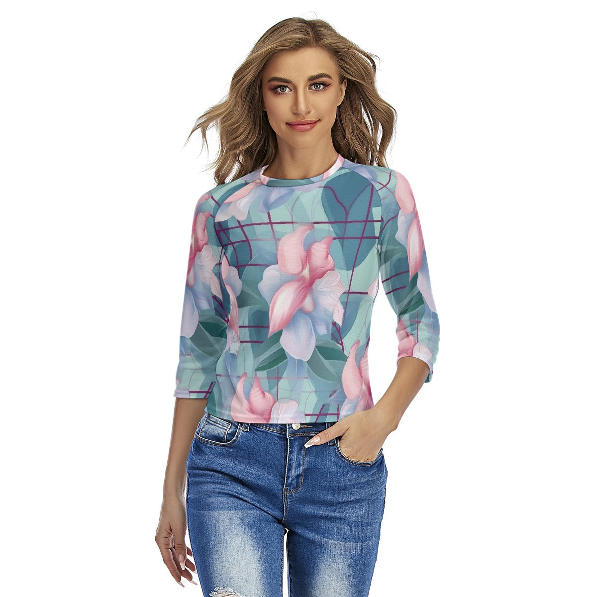 All-Over Print Women's Raglan Sleeves T-shirts