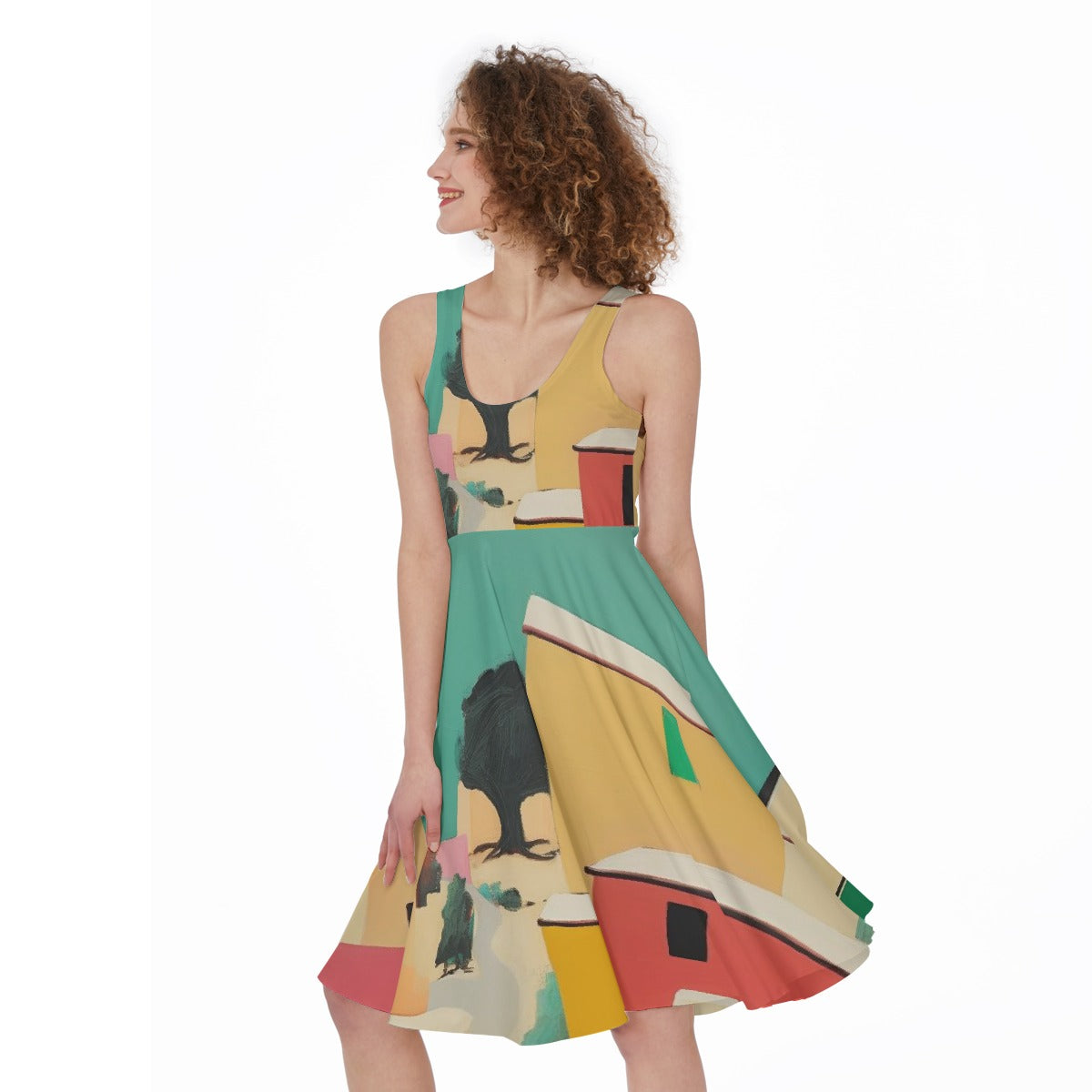 All-Over Print Women's Sleeveless Dress
