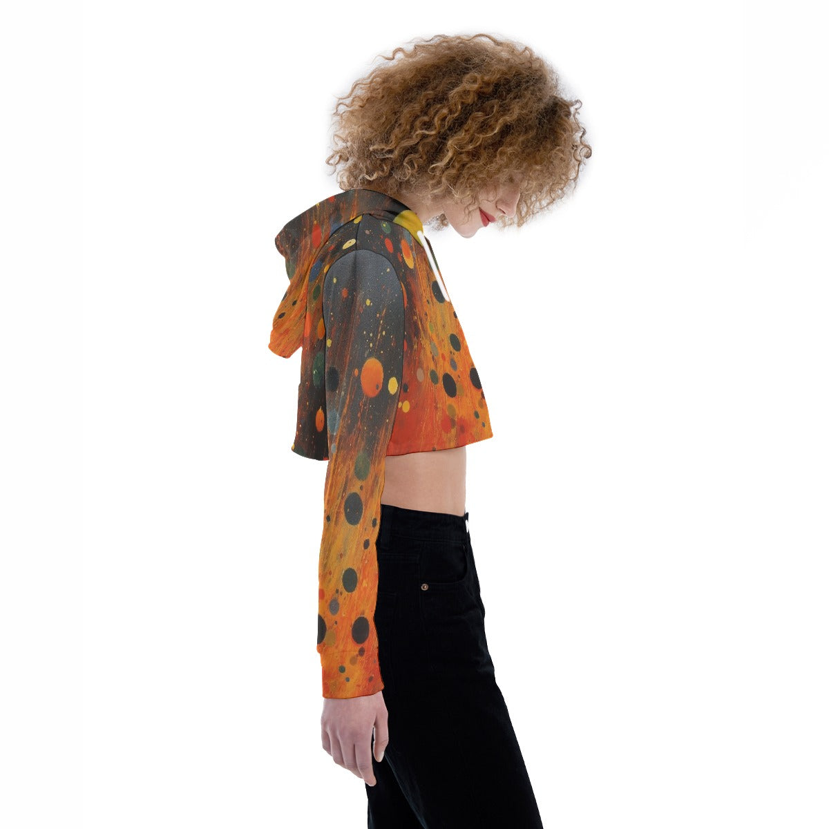 All-Over Print Women's Crop Top Hoodie
