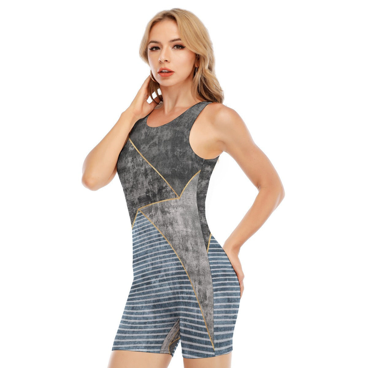 All-Over Print Women's Sleeveless One-piece Swimsuit