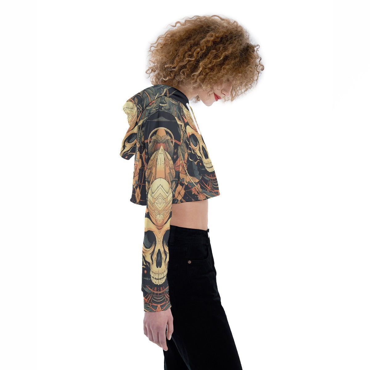 All-Over Print Women's Crop Top Hoodie