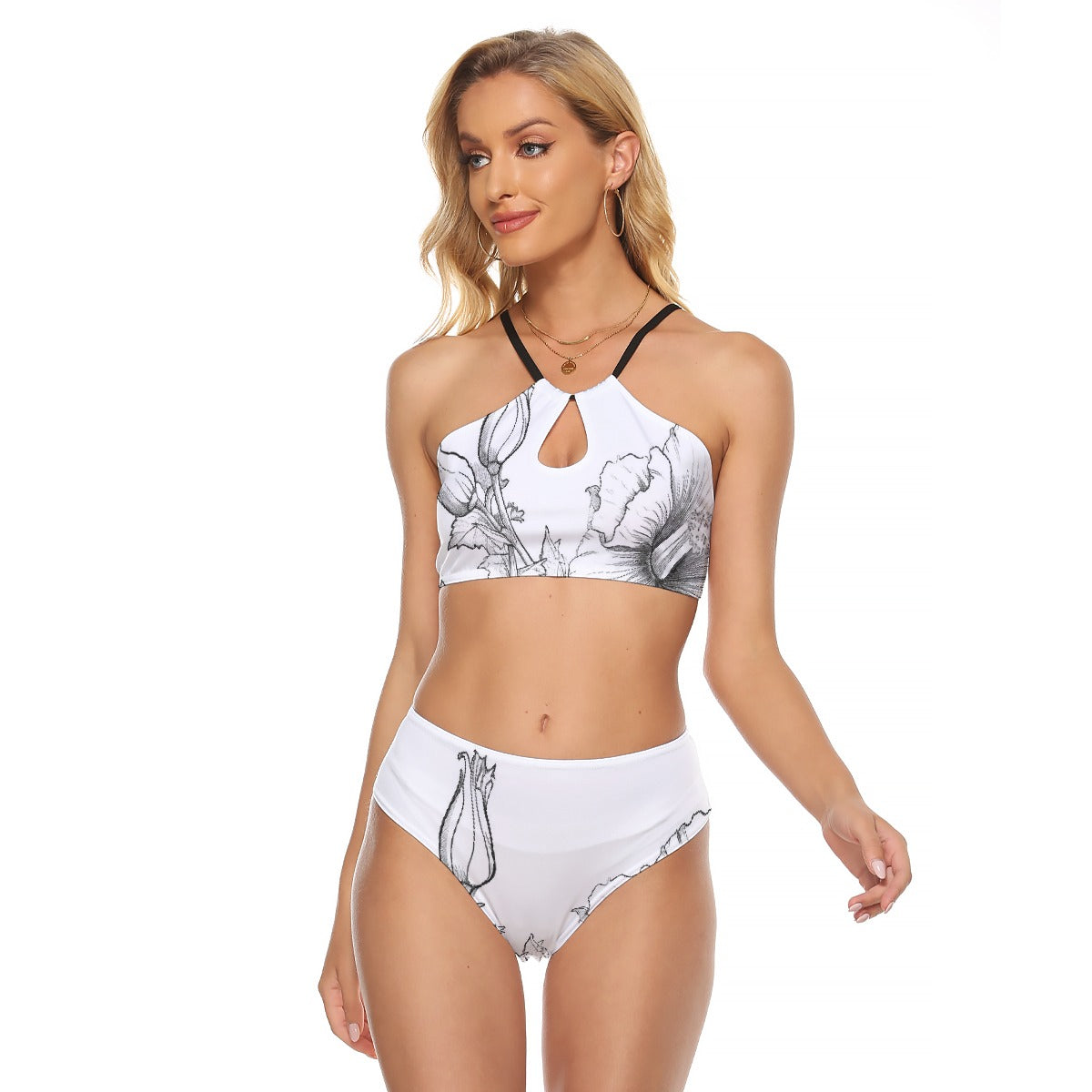 All-Over Print Women's Cami Keyhole One-piece Swimsuit