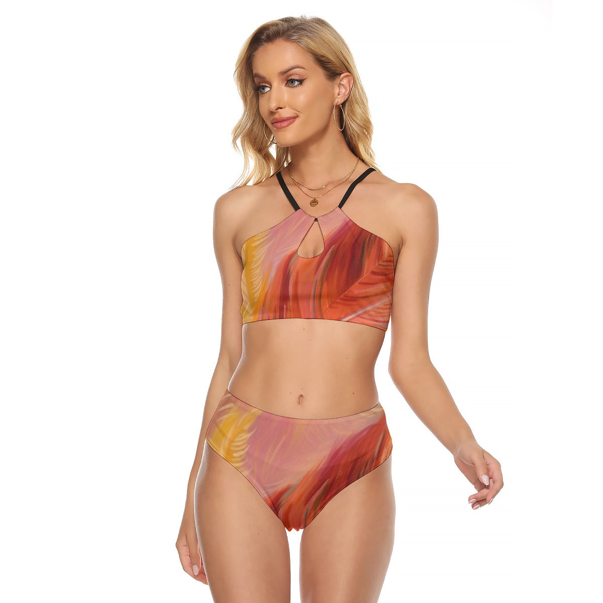 All-Over Print Women's Cami Keyhole One-piece Swimsuit