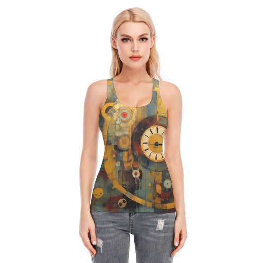 All-Over Print Women's Racer Vest | 190GSM Cotton