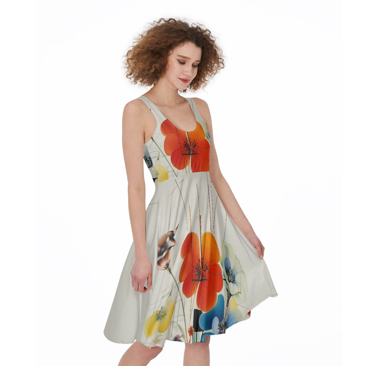 All-Over Print Women's Sleeveless Dress