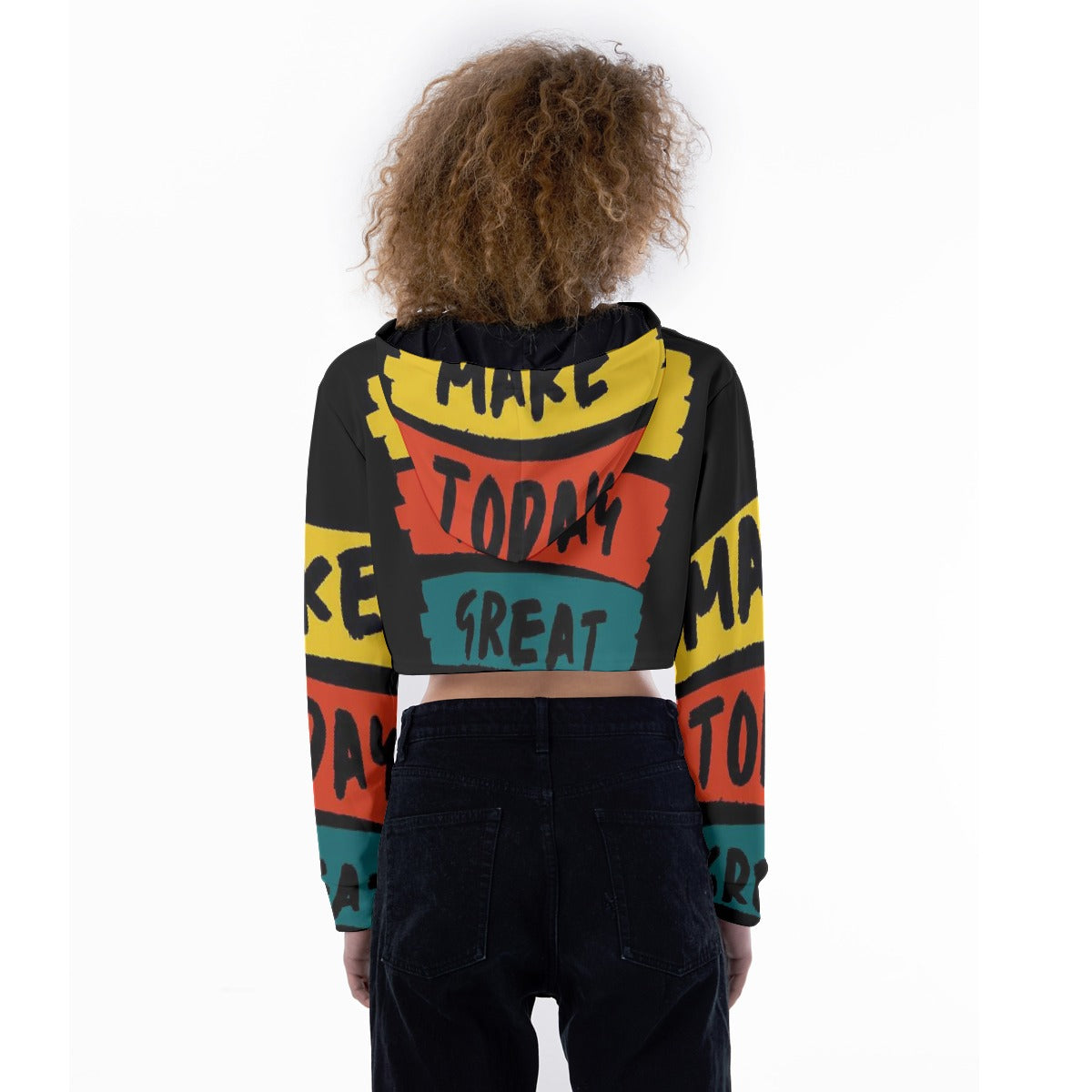 All-Over Print Women's Crop Top Hoodie