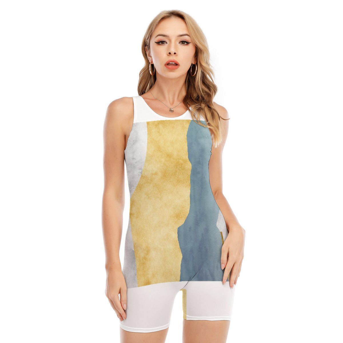 All-Over Print Women's Sleeveless One-piece Swimsuit