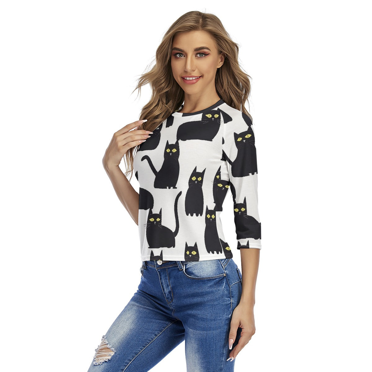 All-Over Print Women's Raglan Sleeves T-shirts