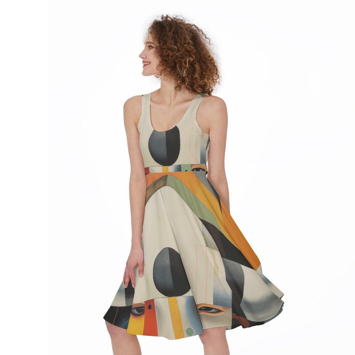 All-Over Print Women's Sleeveless Dress