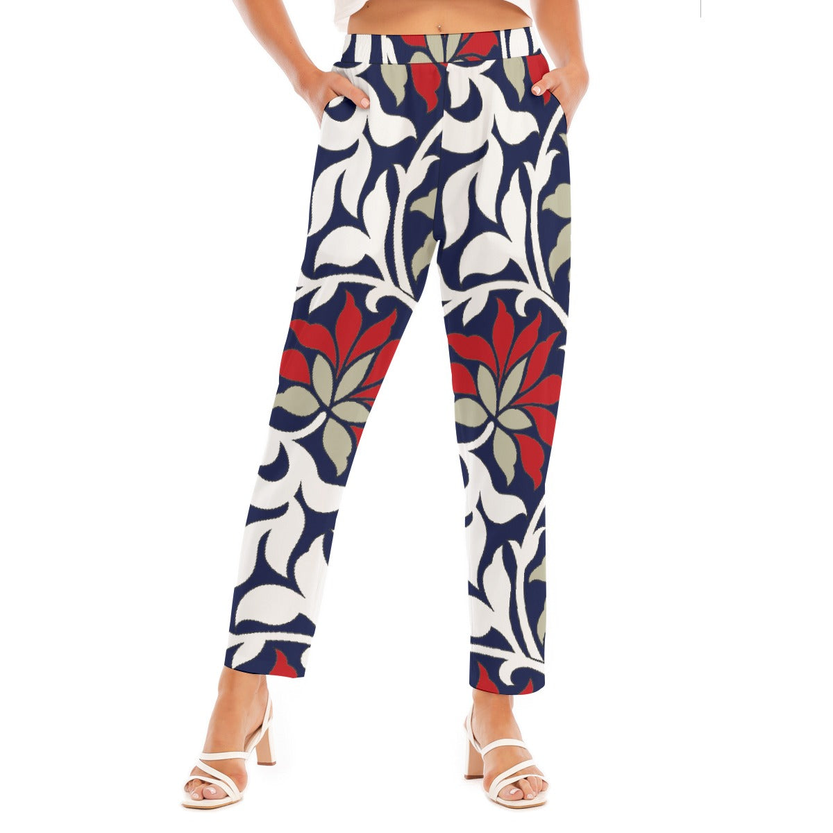 All-Over Print Women's Loose Straight-leg Pants