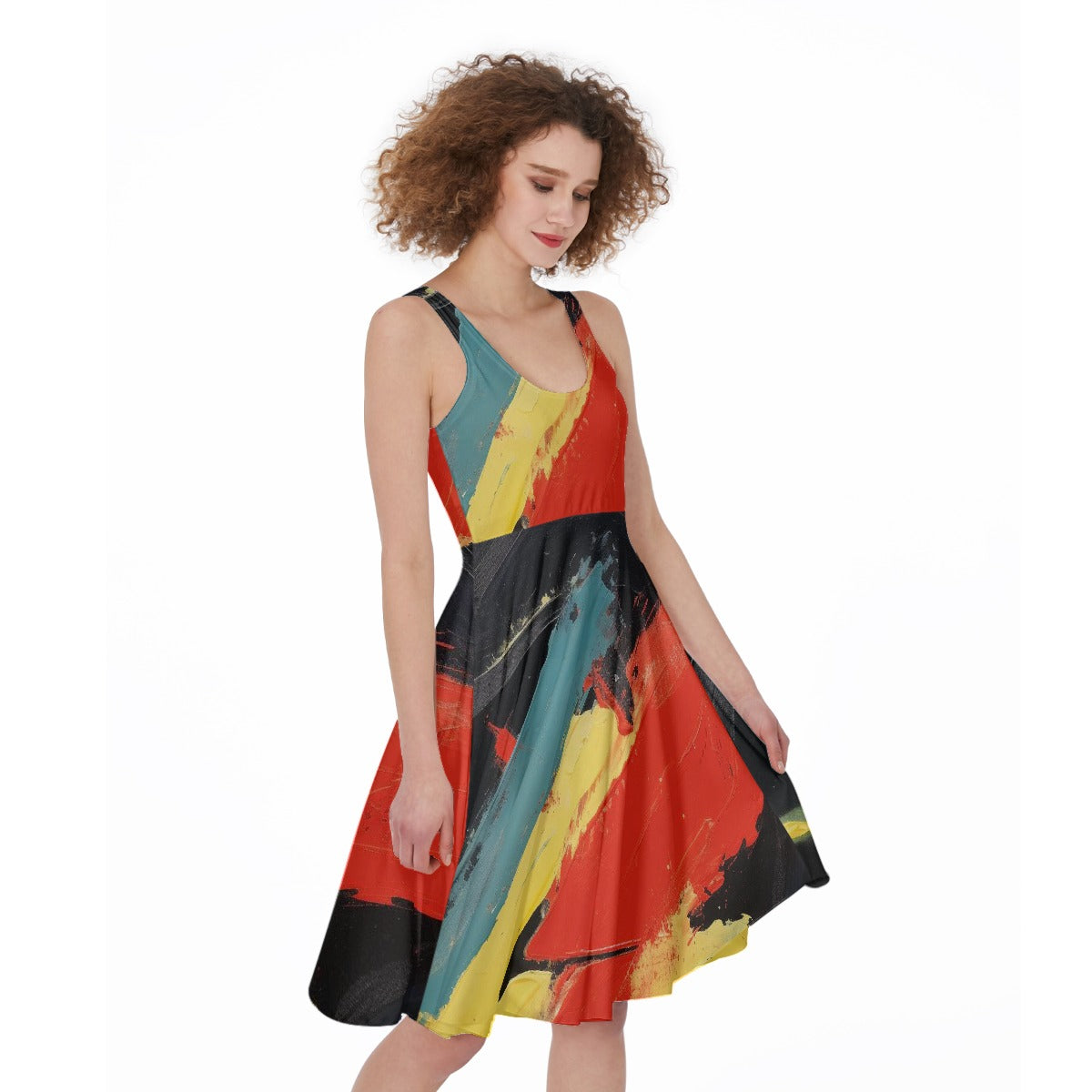 All-Over Print Women's Sleeveless Dress