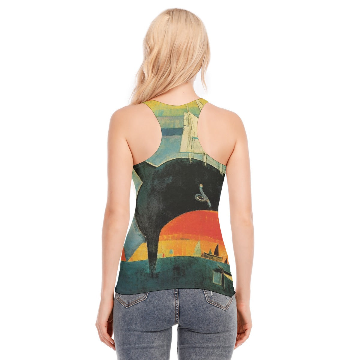 All-Over Print Women's Racer Vest | 190GSM Cotton