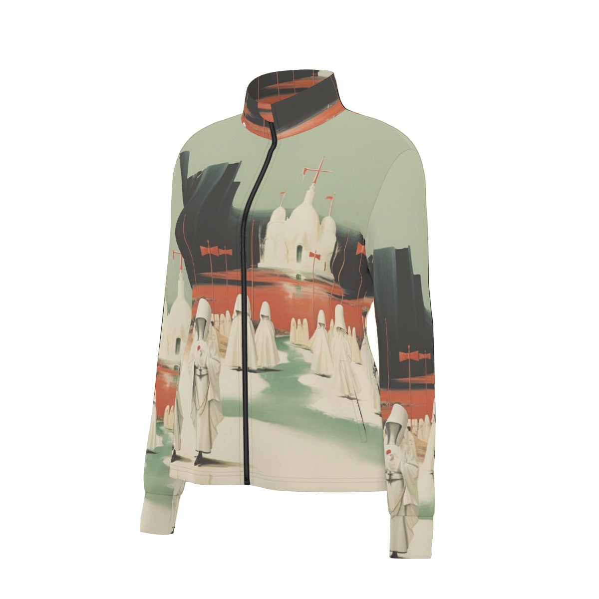 All-Over Print Women's Long Sleeve Thumbhole Jacket