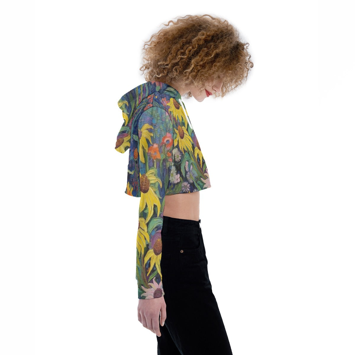 All-Over Print Women's Crop Top Hoodie