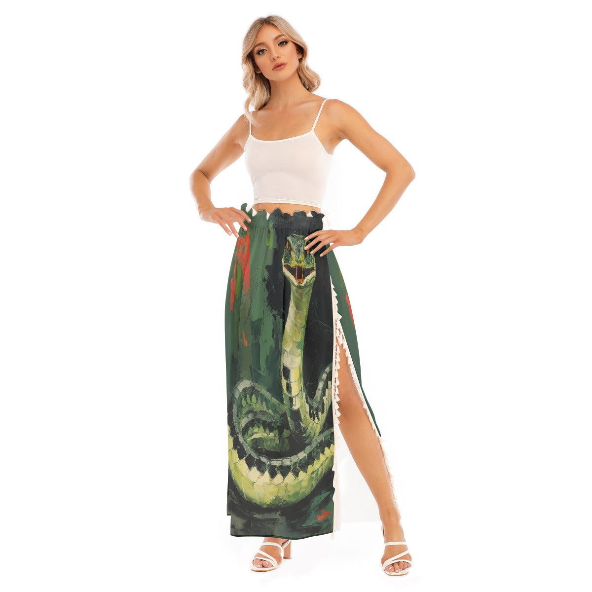 All-Over Print Women's Side Split Skirt