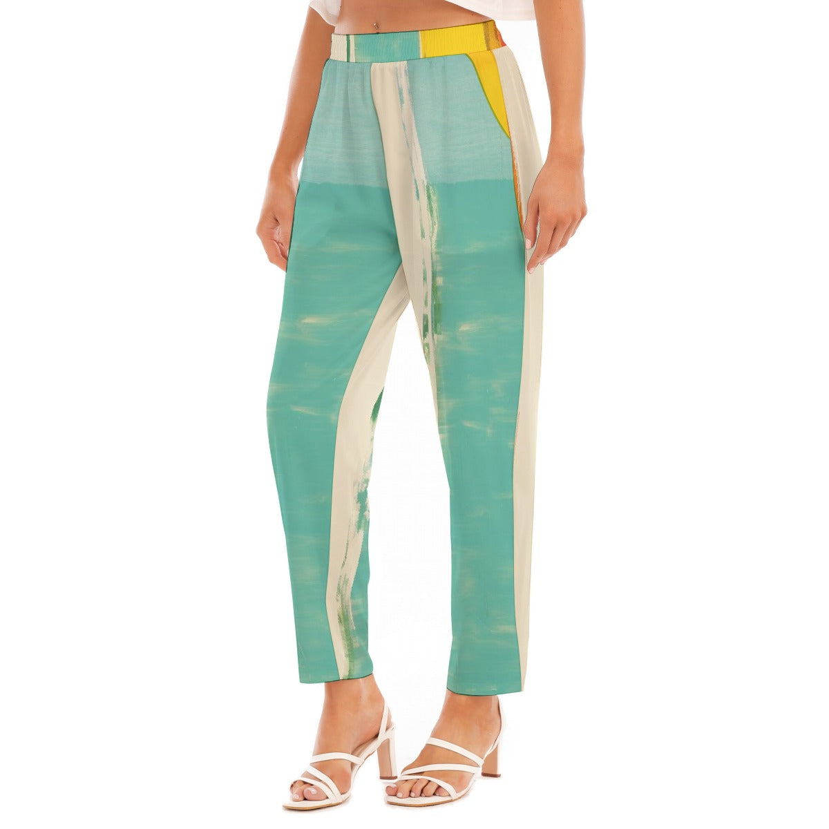 All-Over Print Women's Loose Straight-leg Pants