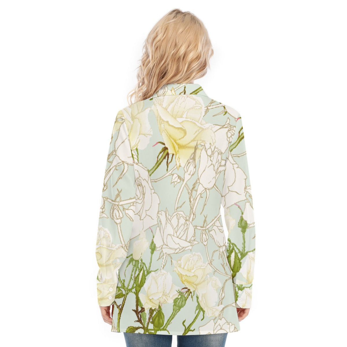 All-Over Print Women's Long Shirt