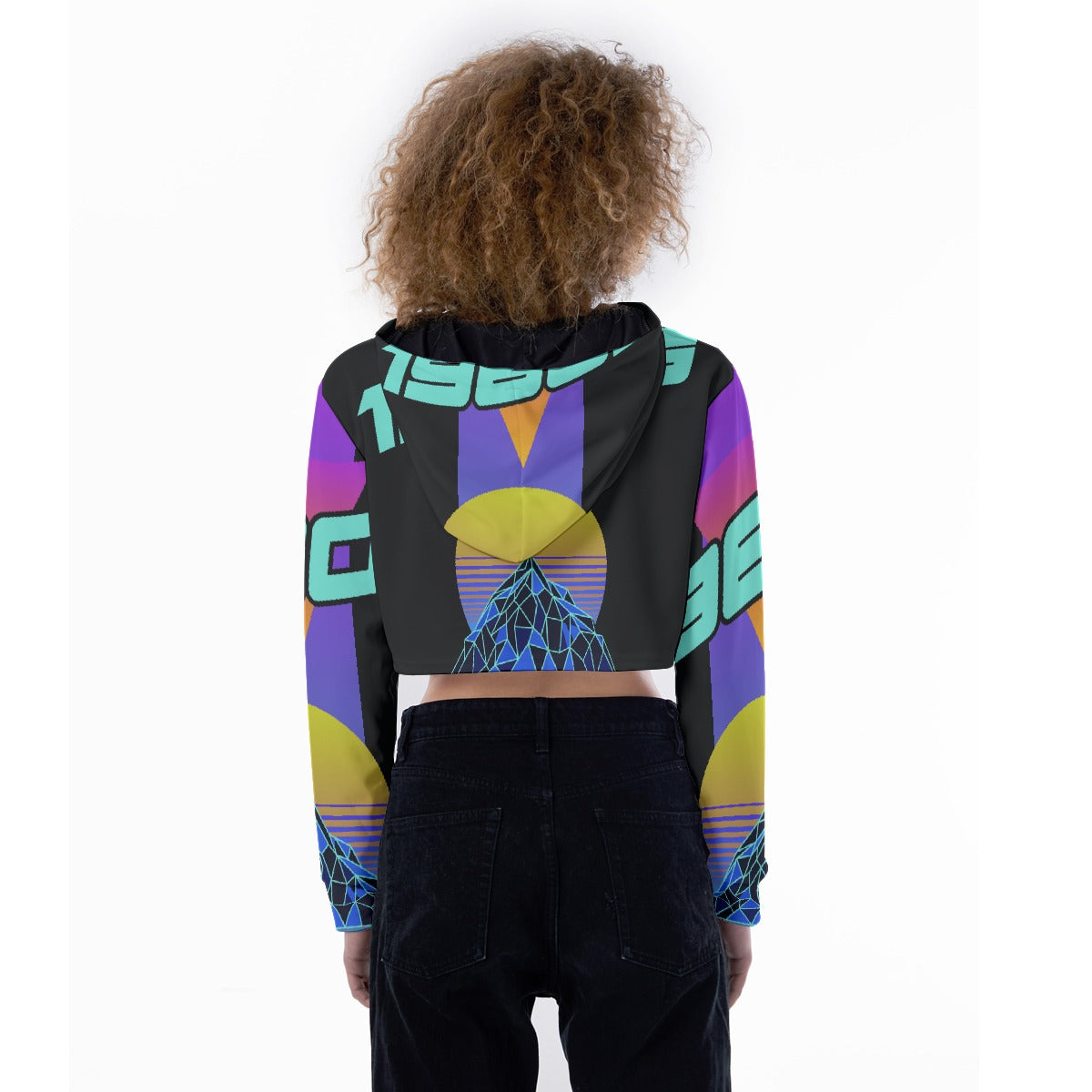 All-Over Print Women's Crop Top Hoodie