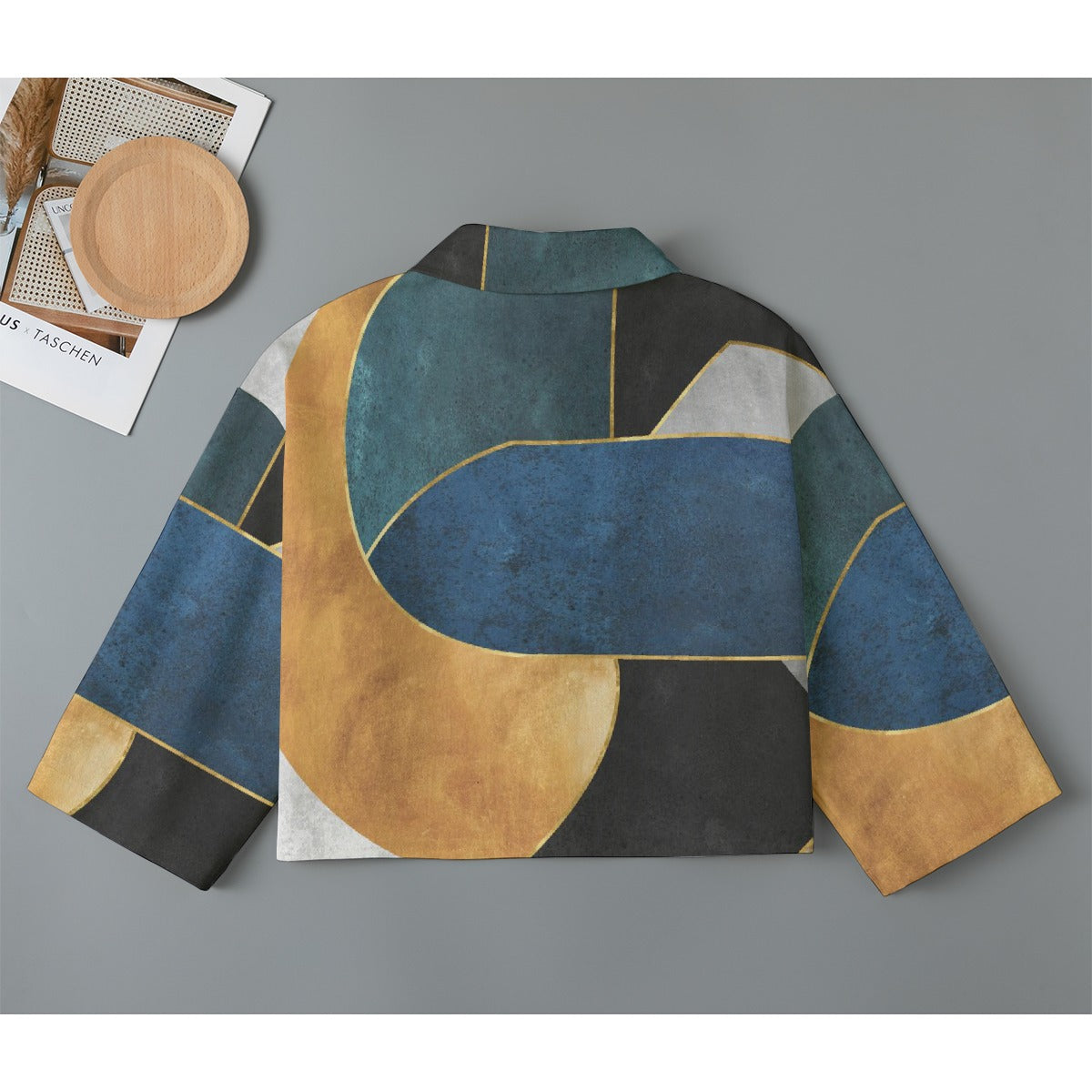 All-Over Print Women's Cropped Jacket | 245GSM Cotton