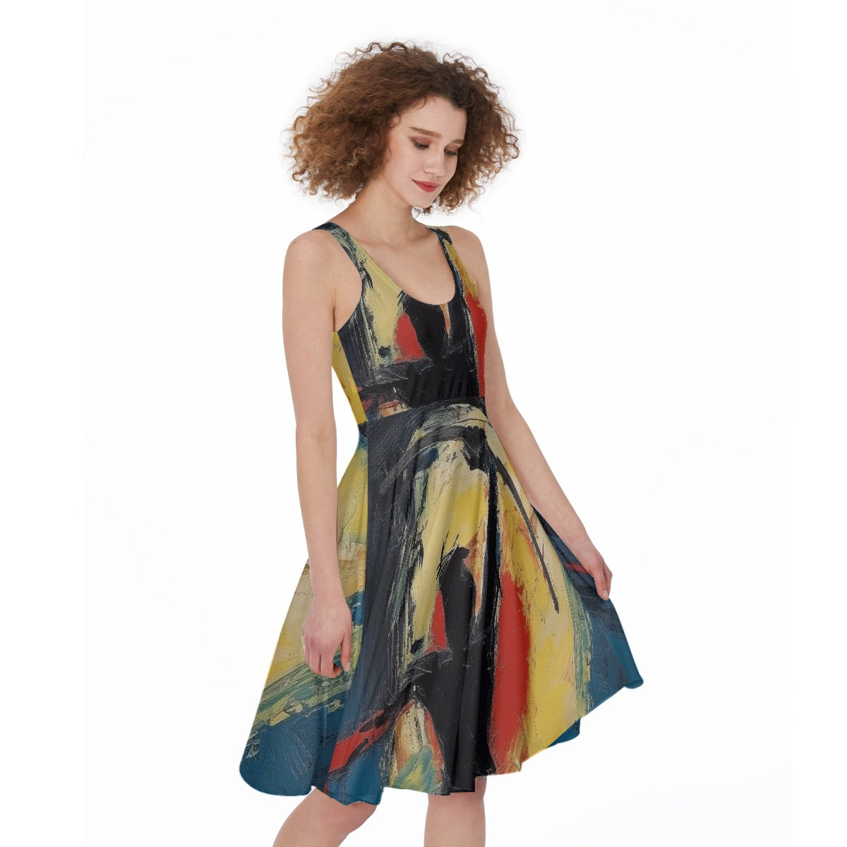 All-Over Print Women's Sleeveless Dress