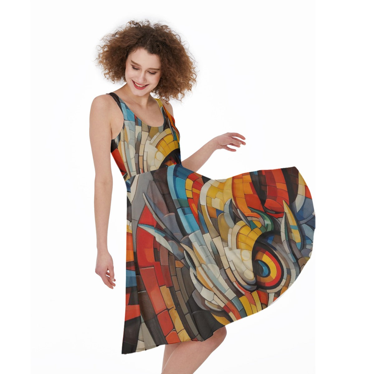 All-Over Print Women's Sleeveless Dress