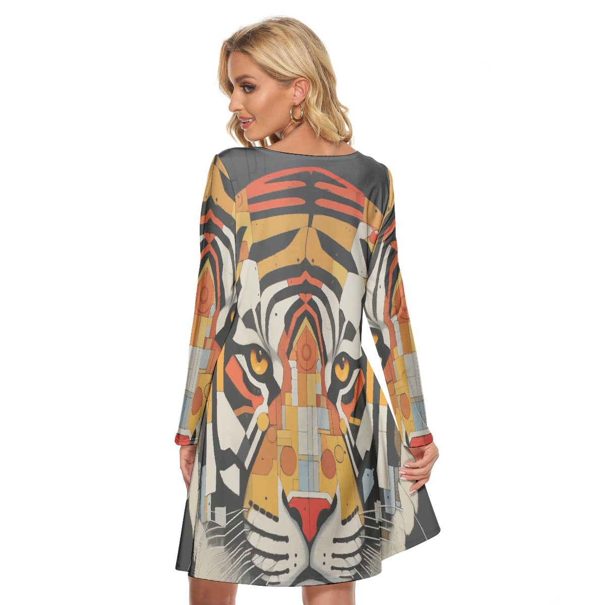 All-Over Print Women's Crew Neck Dress