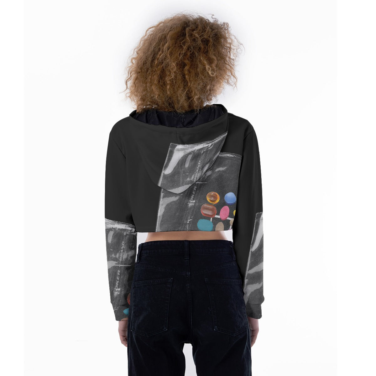 All-Over Print Women's Crop Top Hoodie