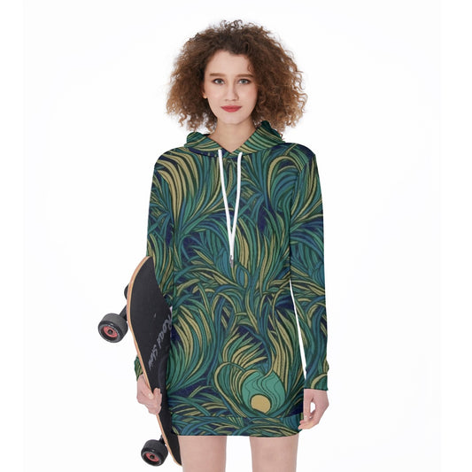 All-Over Print Women's Long Hoodie