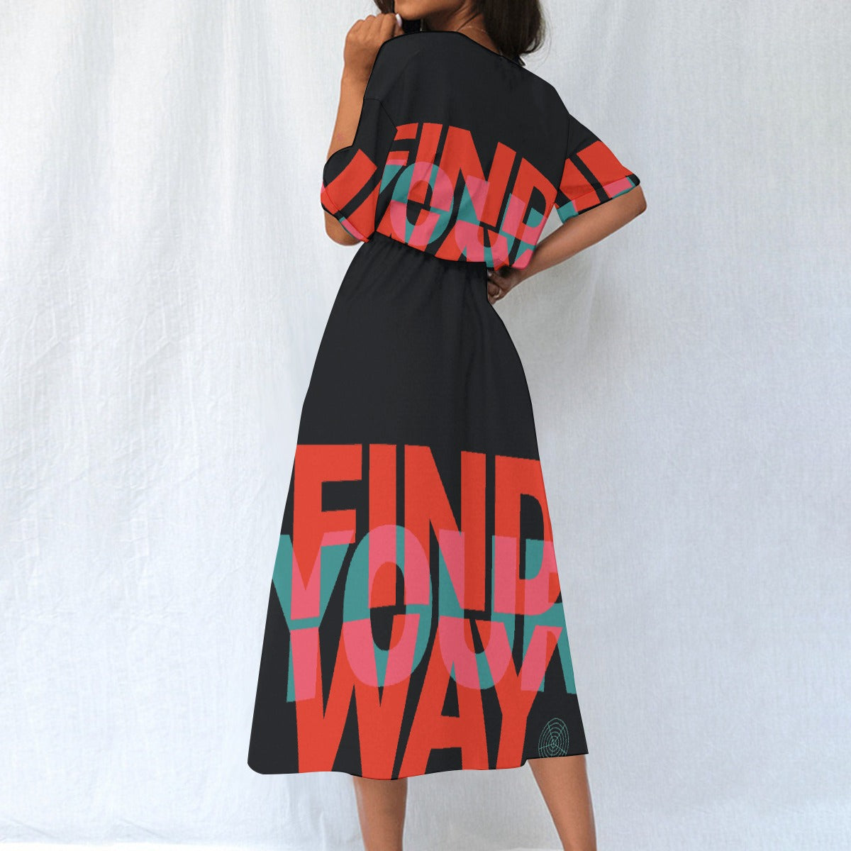 All-Over Print Women's Elastic Waist Dress