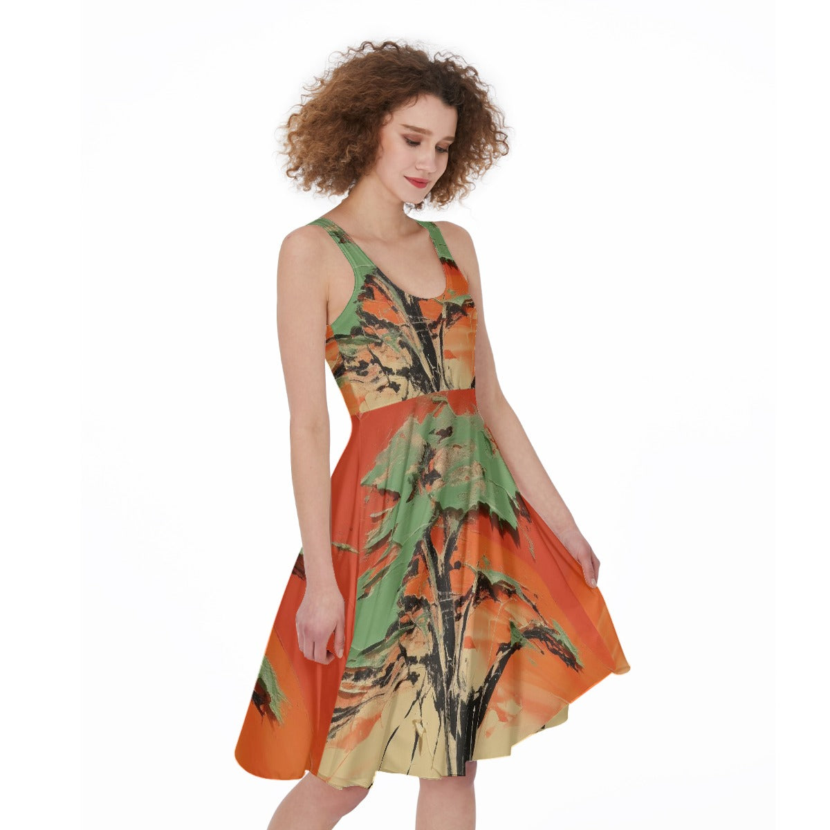 All-Over Print Women's Sleeveless Dress