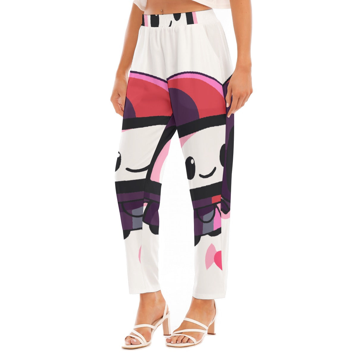 All-Over Print Women's Loose Straight-leg Pants