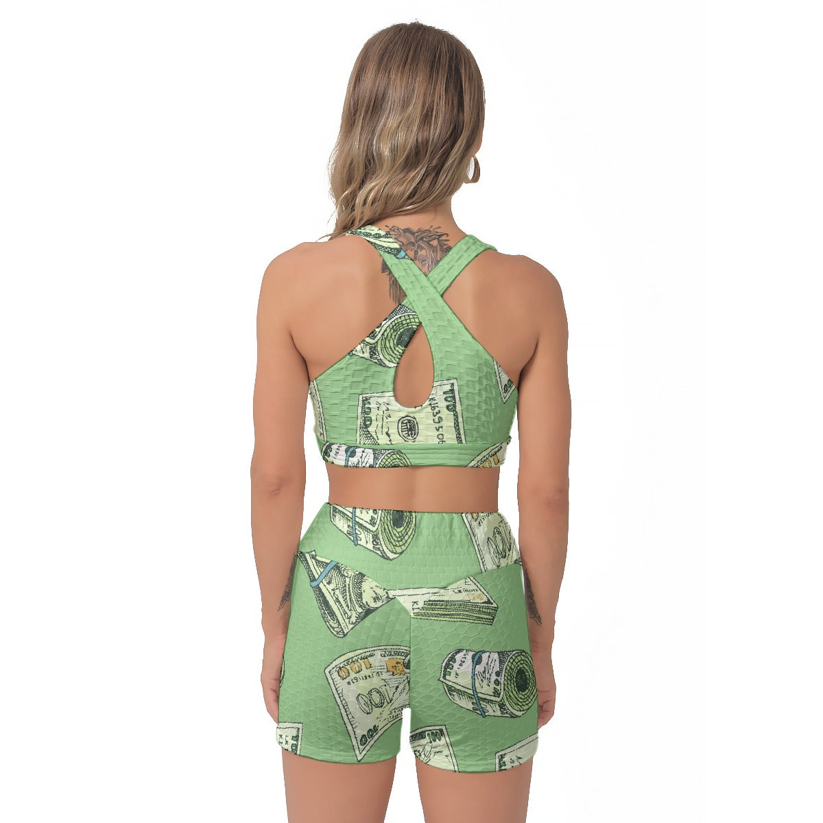 All-Over Print Women's Sports Bra Suit