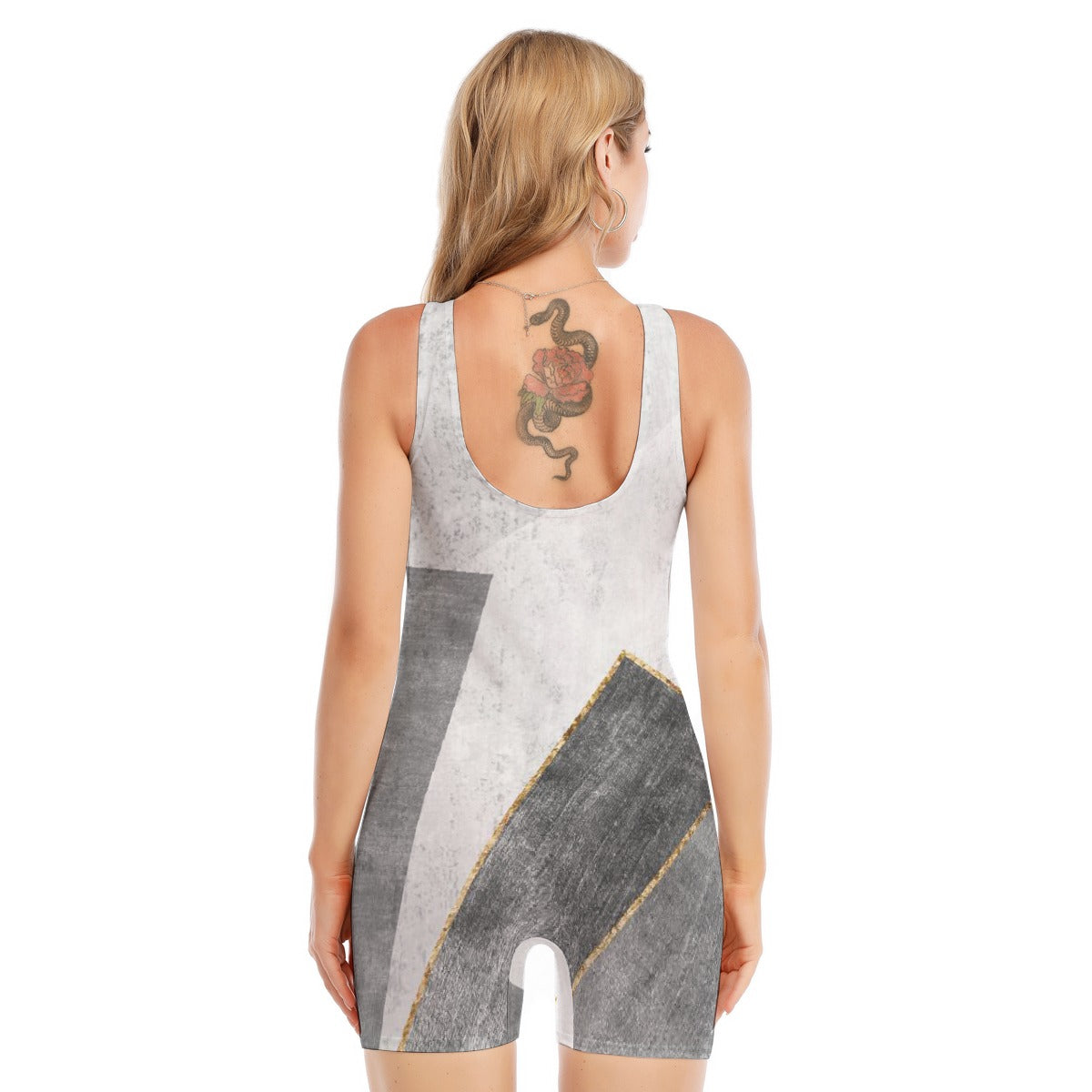 All-Over Print Women's Sleeveless One-piece Swimsuit