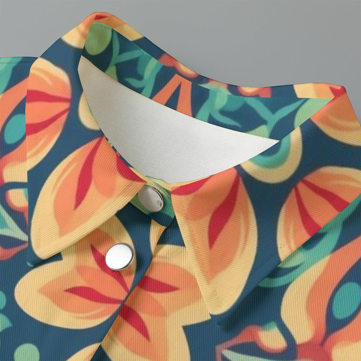 All-Over Print Women's Cropped Jacket | 245GSM Cotton