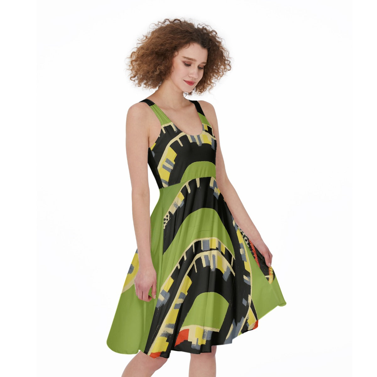 All-Over Print Women's Sleeveless Dress